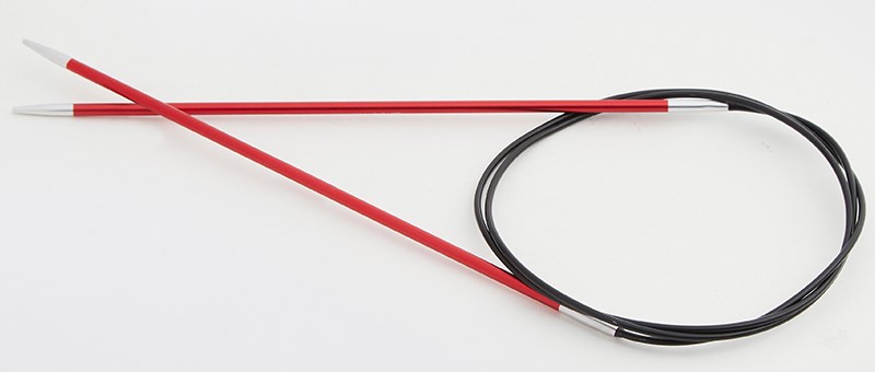 Круговые металлические спицы KnitPro Zing, 40 см. 2,5 мм. Арт.47063 фото