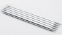 Чулочные металлические спицы Knitter's Pride Nova Platina, длина спицы 15 см (6''), 2,5 мм. Арт.120123 фото