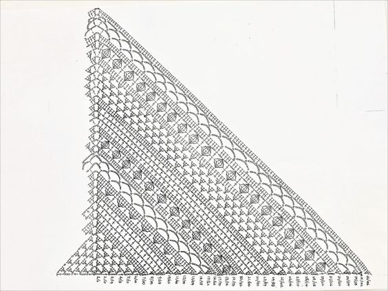 Подборка схем для вязания шалей крючком фото