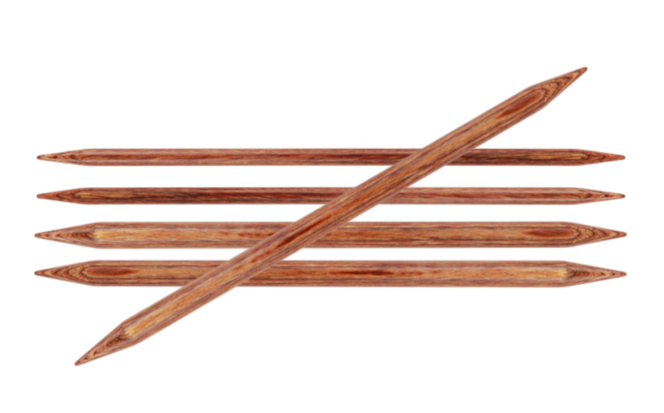 Чулочные деревянные спицы KnitPro Ginger длиной 15 см фото