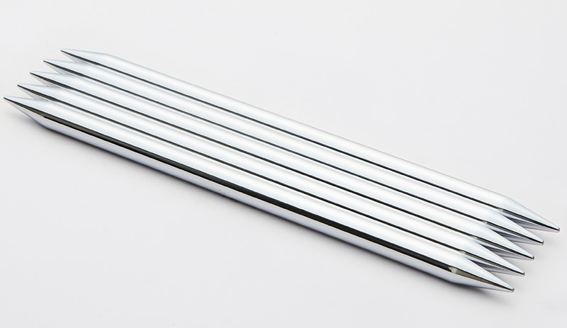 Чулочные металлические спицы Knitter's Pride Nova Platina, длина спицы 15 см (6'') фото