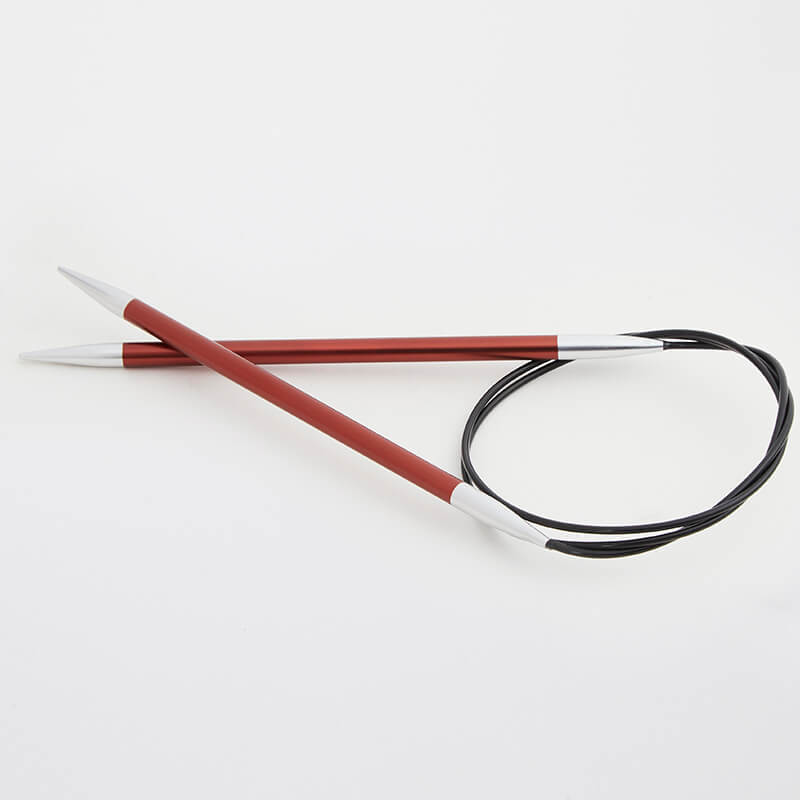 Круговые металлические спицы KnitPro Zing, 150 см фото