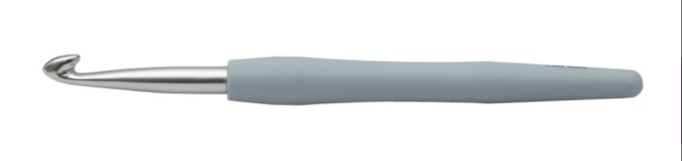 Алюминиевый крючок KnitPro Waves с мягкой ручкой. 7 мм. Арт.30915 фото