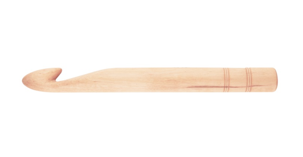 Деревянный крючок KnitPro Jumbo Birch. 25 мм. Арт.35712 фото
