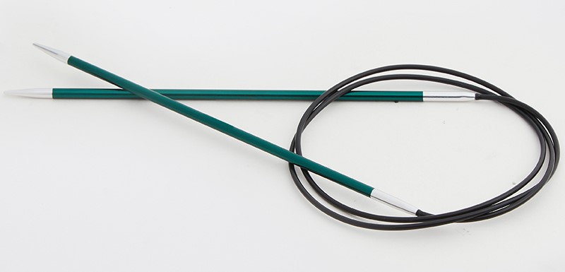 Круговые металлические спицы KnitPro Zing, 60 см. 3 мм. Арт.47095 фото