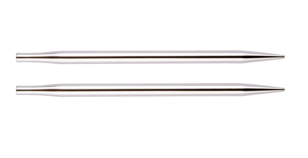 Съемные металлические спицы без лески KnitPro Nova, 2 шт, стандартной длины. 9 мм. Арт.10409 фото