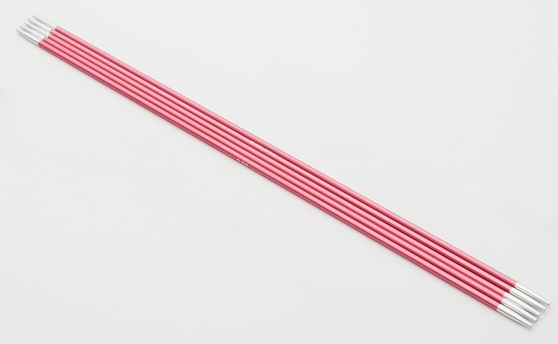 Чулочные металлические спицы Knit Pro Zing, длина спицы 20 см. 2 мм. Арт.47031 фото