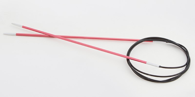Круговые металлические спицы KnitPro Zing, 60 см. 2 мм. Арт.47091 фото