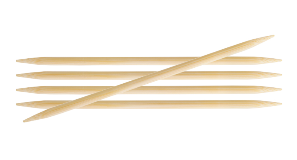 Чулочные деревянные спицы KnitPro Bamboo, длина 15 см. 3,5 мм. Арт.22107 фото