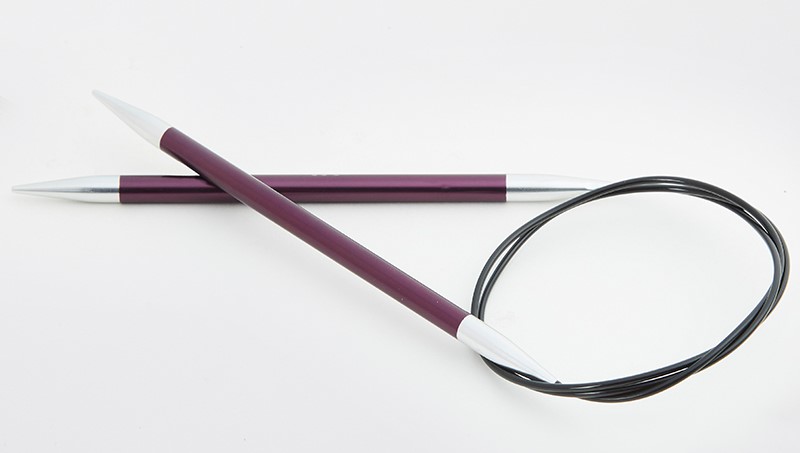 Круговые металлические спицы KnitPro Zing, 60 см. 6 мм. Арт.47103 фото