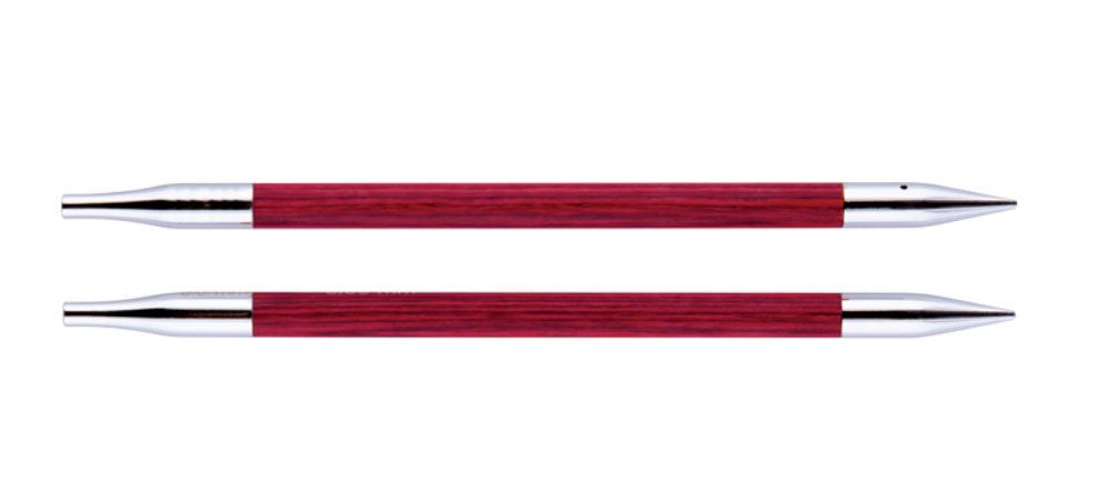 Съемные деревянные спицы без лески KnitPro Royale, 2 шт, укороченные, 4,5 мм. Арт.29276 фото