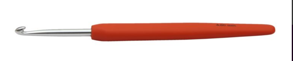 Алюминиевый крючок KnitPro Waves с мягкой ручкой. 4 мм. Арт.30909 фото