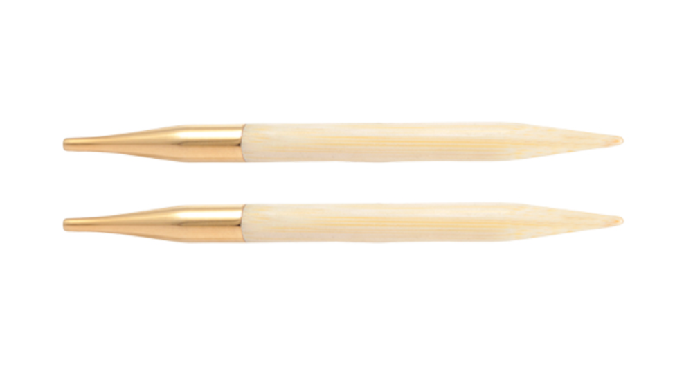 Съемные бамбуковые спицы без лески KnitPro Bamboo, 2 шт, стандартной длины. 3 мм. Арт.22413 фото