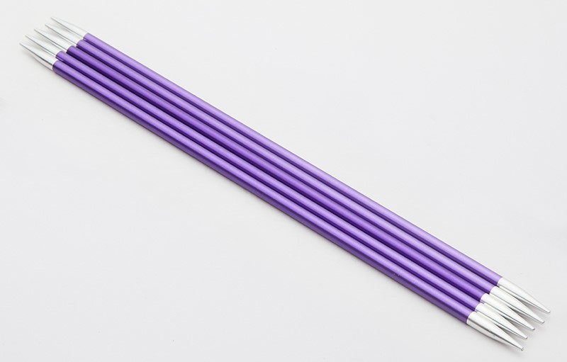 Чулочные металлические спицы Knit Pro Zing, длина спицы 20 см. 3,75 мм. Арт.47038 фото