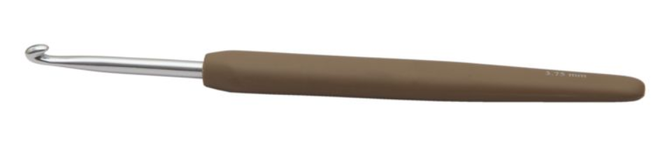 Алюминиевый крючок KnitPro Waves с мягкой ручкой. 3,75 мм. Арт.30908 фото