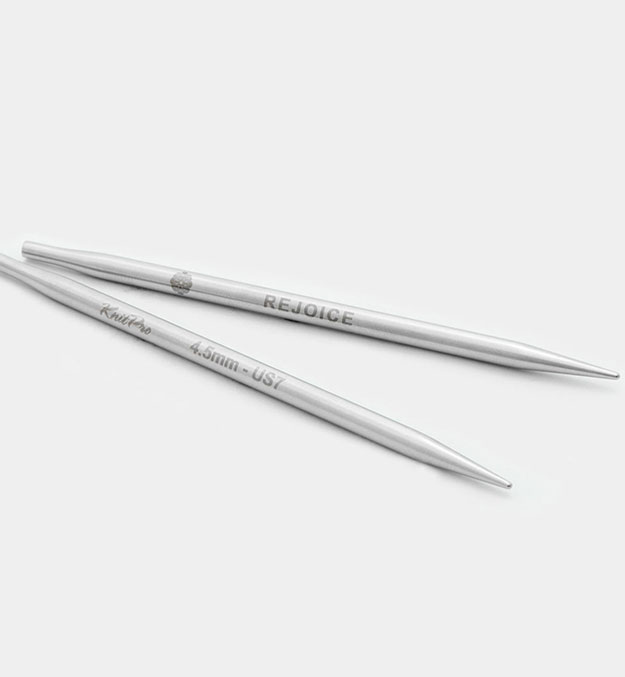 Съемные металлические спицы без лески KnitPro Mindful, длина спицы 10 см, размер 5,5 мм Арт. 36178 фото