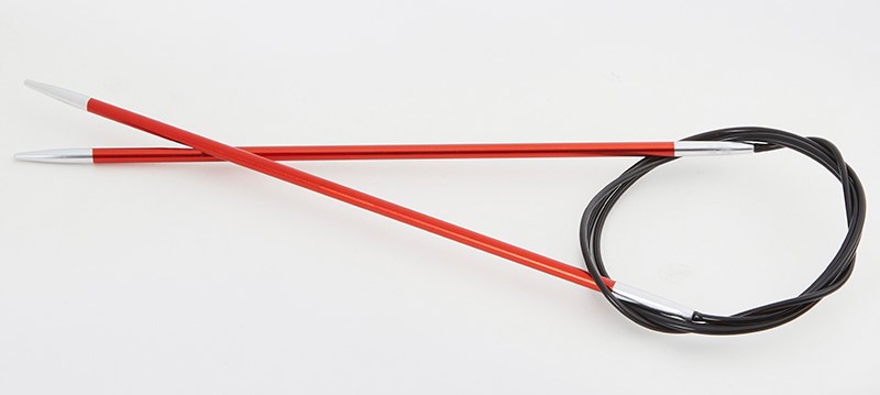 Круговые металлические спицы KnitPro Zing, 40 см. 2,75 мм. Арт.47064 фото
