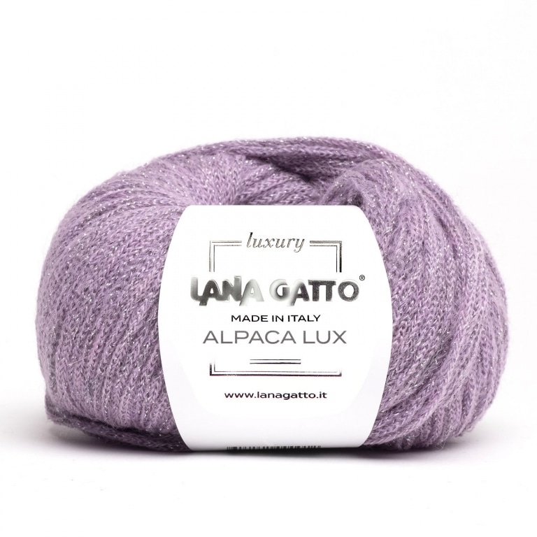 Пряжа Alpaca Lux с люрексом фото