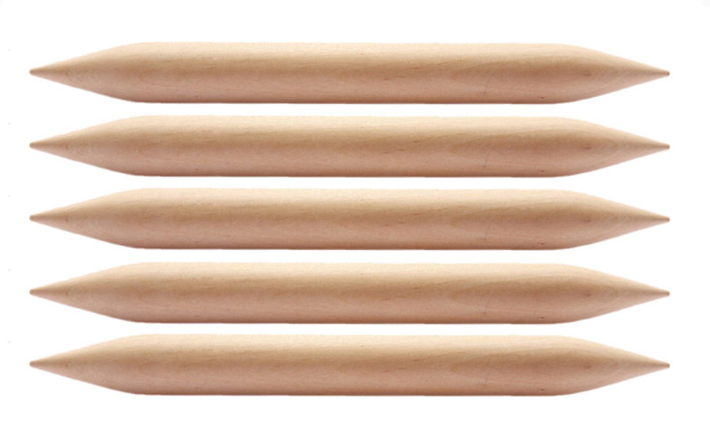 Чулочные деревянные спицы KnitPro Jumbo Birch, длина спицы 20 см. 20 мм. Арт.35129 фото