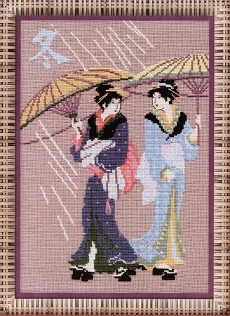 Набор для вышивания крестом «Японки» (606) фото