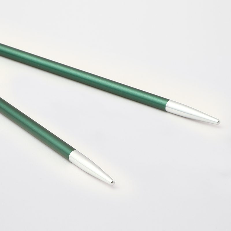 Съемные металлические спицы без лески KnitPro Zing, 2 шт, укороченные, длина 10 см. 3 мм. Арт.47528 фото