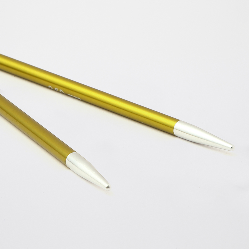 Съемные металлические спицы без лески KnitPro Zing, 2 шт, укороченные, длина 10 см. 3,5 мм. Арт.47521 фото