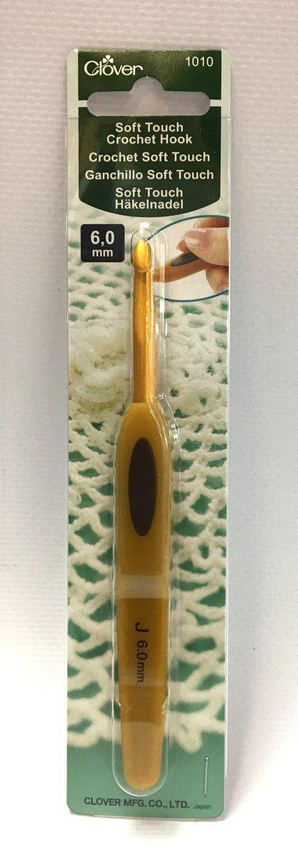 Крючок Clover Soft Touch с пластиковой ручкой, алюминий, 6 мм фото