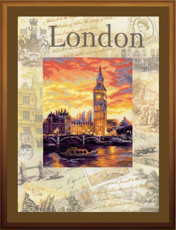 Набор для вышивания крестом «Города мира. Лондон» (РТ-0019) 30х40см фото