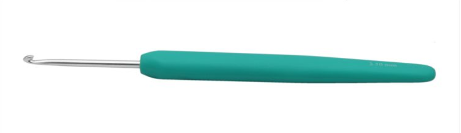 Алюминиевый крючок KnitPro Waves с мягкой ручкой. 2,5 мм. Арт.30903 фото