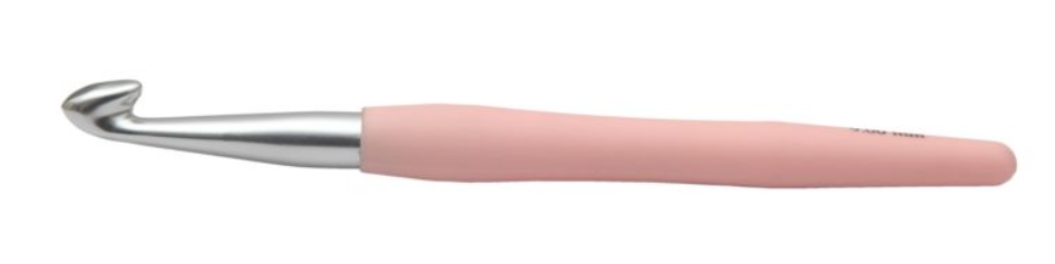 Алюминиевый крючок KnitPro Waves с мягкой ручкой. 9 мм. Арт.30917 фото