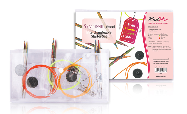 Набор сменных деревянных спиц Symfonie Wood KnitPro "Starter Set", арт.20604 фото