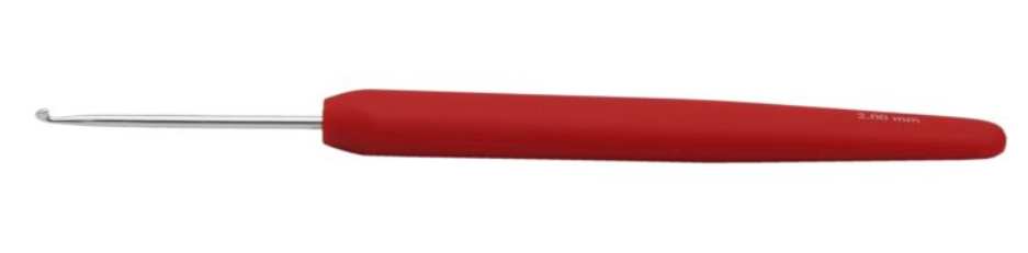 Алюминиевый крючок KnitPro Waves с мягкой ручкой. 2 мм. Арт.30901 фото