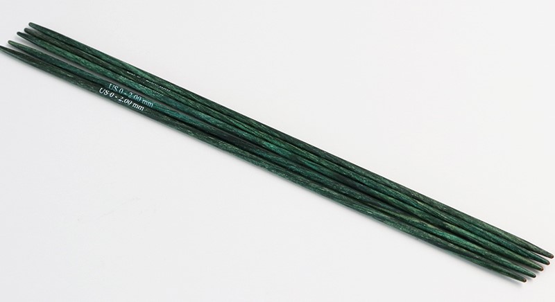 Чулочные деревянные спицы Knitter's Pride Symfonie Dreamz, длина спицы 15 см (6''), размер 2 мм. Арт.200120 фото