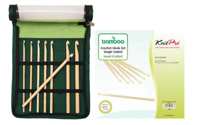 Набор бамбуковых односторонних крючков KnitPro Bamboo. Арт.22549 фото
