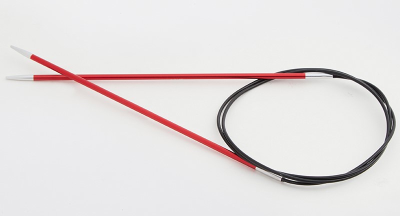 Круговые металлические спицы KnitPro Zing, 80 см. 2,5 мм. Арт.47123 фото