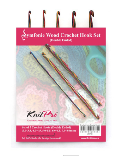 Набор деревянных двухсторонних крючков KnitPro Symfonie wood, арт.20730 фото