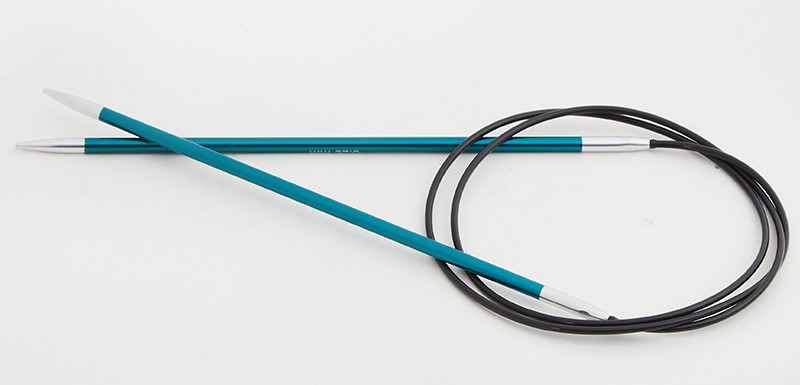 Круговые металлические спицы KnitPro Zing, 80 см. 3,25 мм. Арт.47126 фото