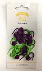Маркеры для вязания (30 шт зеленого и фиолетового цвета) фото