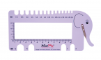 Линейка для определения номера спиц и крючков, с резаком нити KnitPro, Lilac. Арт.10995 фото