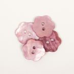 Пуговица Drops жемчуг Flower (pink) (15mm) #616 фото