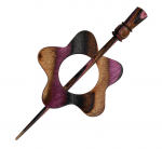 Деревянный зажим для шали KnitPro Symfonie Lilac, Garnet. Арт.20821 фото