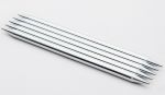Чулочные металлические спицы Knitter's Pride Nova Platina, длина спицы 15 см (6''), 3,75 мм. Арт.120128 фото