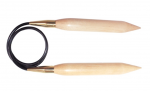 Круговые деревянные спицы KnitPro Jumbo Birch, 80 см. 30 мм. Арт.35801 фото