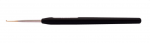 Стальной крючок KnitPro Steel hook с мягкой черной ручкой и золотым наконечником. 1,75 мм. Арт.30866 фото