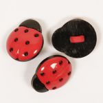Пуговица Drops пластик Ladybug (18мм) #551 фото