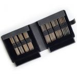 Набор деревянных чулочных спиц Lykke DRIFTWOOD 6" (15см) Small set в черном чехле из искусств.кожи фото
