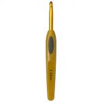 Крючок Clover Soft Touch с пластиковой ручкой, алюминий, 5,5 мм фото