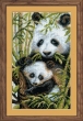 Набор для вышивания крестом «Панда с детенышем» (1159) 22х38см фото