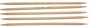 Чулочные бамбуковые спицы Clover, 5 шт, 20 см, 4 мм фото