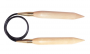 Круговые деревянные спицы KnitPro Jumbo Birch, 150 см. 30 мм. Арт.35807 фото